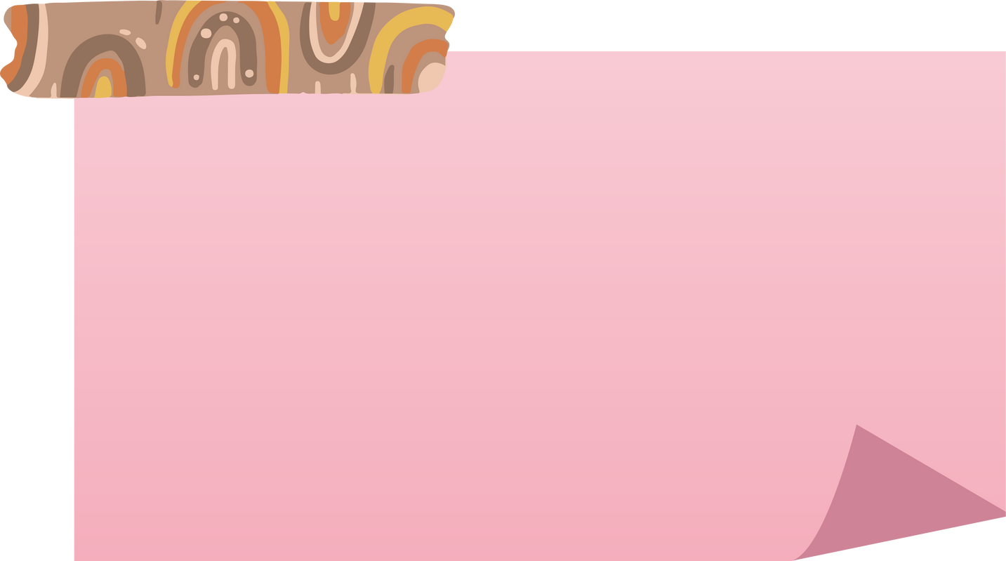 Pink paper notes with folding sheet memo and washi tape